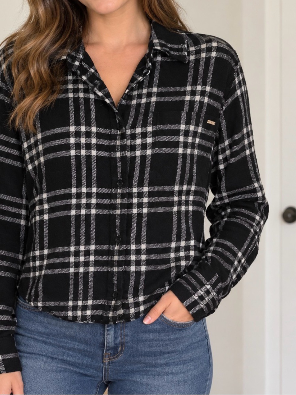 Victoria’s Secret by PINK. Plaid flannel shirt. Size S/P